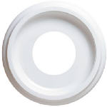 WESTINGHOUSE Westinghouse 7703700 Ceiling Medallion, 9-3/4 in Dia, 9-3/4 in L, Plastic, White, For: Ceiling Fans, Lighting Fixtures ELECTRICAL WESTINGHOUSE   