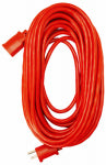 U.S. WIRE & CABLE CORP. Extension Cord, 14/3 SJTW Red Round Vinyl, 25-Ft.