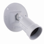 HUBBELL Hubbell 5624-1 Cover, 3-21/64 in L, 4-1/8 in W, Round, Metal, Gray, Powder-Coated