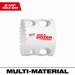 MILWAUKEE Milwaukee Hole Dozer 49-56-0132 Hole Saw, 2-1/4 in Dia, 1-5/8 in D Cutting, 5/8-18 Arbor, Bi-Metal Cutting Edge TOOLS MILWAUKEE