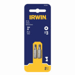 IRWIN Irwin 3512072C Insert Bit, #3 Drive, Square Recess Drive, 1/4 in Shank, Hex Shank, 1 in L, S2 Steel TOOLS IRWIN