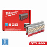 MILWAUKEE ELECTRIC TOOL CORP Galvanized Barbed Collated Fence Staples, 9 Gauge, 1-3/4 In., 960-Ct. HARDWARE & FARM SUPPLIES MILWAUKEE ELECTRIC TOOL CORP