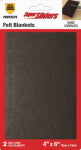 SHEPHERD HDWE. PROD., LLC. Super Sliders 4 In. x 6 In. Brown Felt Blanket (2-Piece)