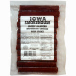 IOWA SMOKEHOUSE Iowa Smokehouse IS-HSCSP Beef Snack, Stick, Spicy Jalapeno, 8.75 oz HOUSEWARES IOWA SMOKEHOUSE