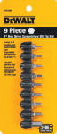 DEWALT DEWALT DW2068 Hex Bit Set, 9-Piece, Steel TOOLS DEWALT