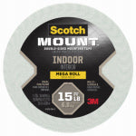 SCOTCH Scotch-Mount 110H-LONG-DC Mounting Tape, 350 in L, 3/4 in W, Foam Backing, White PAINT SCOTCH   