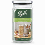BALL Ball 2133566 Stack and Store Jar, 9.9 Cup, Glass, 4.8 in L, 4.8 in W, 9.8 in H HOUSEWARES BALL