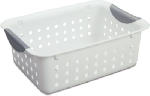 STERILITE Small Ultra, Basket.  White with Gray Inserts in Handles