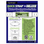 SHARKBITE Holdrite Quick Strap Series QS-50-D Water Heater Strap, Steel, White, For: Up to 80 gal Water Heaters PLUMBING, HEATING & VENTILATION SHARKBITE   