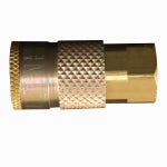 MILTON INDUSTRIES Compression Coupler, T-Style, Female, 1/4 In. NPT TOOLS MILTON INDUSTRIES