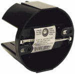 RACO Raco 7120 Ceiling Box, 4 in W, 1-1/2 in D, 4 in H, Polycarbonate, Black ELECTRICAL RACO