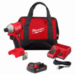 MILWAUKEE ELECTRIC TOOL CORP M18 18-Volt Compact Cordless Impact Driver Kit, Brushless Motor, 1/4 In., Battery & Charger TOOLS MILWAUKEE ELECTRIC TOOL CORP