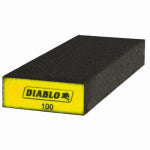 DIABLO Diablo ENDURA-BOND DFBBLOCBFN01G Flat Edge Sanding Block, 8 in L, 3 in W, 100 Grit, Fine, Aluminum Oxide Abrasive PAINT DIABLO