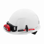 MILWAUKEE ELECTRIC TOOL CORP Hard Hat, Front Brim, 4-Pt. Ratcheting Suspension, Type 1, Class E, White