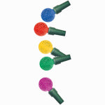 LEDUP MANUFACTURING GROUP LTD Christmas Pro-Series G18 Faceted Mini String Lights, Multi Color, 100 Lights HOLIDAY & PARTY SUPPLIES LEDUP MANUFACTURING GROUP LTD