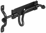 ASSA ABLOY AMERICAS RESIDENTIALI NC Stall / Gate Latch, Spring Action, Black