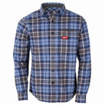 MILWAUKEE ELECTRIC TOOL CORP Gridiron Flannel Shirt, Heavyweight Cotton, 3 Pockets, Blue, M CLOTHING, FOOTWEAR & SAFETY GEAR MILWAUKEE ELECTRIC TOOL CORP