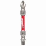 MILWAUKEE Milwaukee SHOCKWAVE 48-32-4312 Power Bit, #2, T25 Drive, Phillips, Torx Drive, 1/4 in Shank, Hex Shank, 2-3/8 in L TOOLS MILWAUKEE