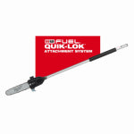 MILWAUKEE Milwaukee 49-16-2720 Pole Saw Attachment, Aluminum, Black/Silver, For: QUIK-LOK������� Attachment System OUTDOOR LIVING & POWER EQUIPMENT MILWAUKEE