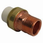 NIBCO Nibco T00320D Transition Pipe Union, 1/2 in, Slip-Joint x MIP, Brass/CPVC PLUMBING, HEATING & VENTILATION NIBCO