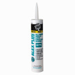 DAP DAP ALEX PLUS 18156 Acrylic Latex Caulk with Silicone, Clear, -20 to 180 deg F, 10.1 fl-oz Cartridge PAINT DAP