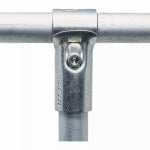 MAKER PIPE Maker Pipe T Connector In Silver For 3/4" EMT Conduit Modular Building System ELECTRICAL MAKER PIPE