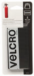 VELCRO BRAND VELCRO Brand 90199 Fastener, 2 in W, 4 in L, Nylon, Black, Rubber Adhesive HARDWARE & FARM SUPPLIES VELCRO BRAND
