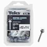 TEKS Teks Elite Series 21472 Roofing Screw, 1-1/2 in L, Coarse Thread, Washer Head, Hex Drive, Drill Point, Steel, 75 HARDWARE & FARM SUPPLIES TEKS