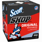 SCOTTS Scott 75190 Shop Towel, 10 in L, 12 in W, Crepe Paper, Blue AUTOMOTIVE SCOTTS