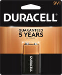 DURACELL Duracell MN1604B1Z Battery, 9 V Battery, Alkaline, Manganese Dioxide, Rechargeable: No ELECTRICAL DURACELL