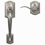 SCHLAGE LOCK CO Camelot Handle Set, Satin Nickel