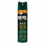 REPEL Repel Sportsmen Max HG-33801 Insect Repellent, 6.5 oz, Aerosol Can, Liquid, Pale Yellow, Deet, Ethanol LAWN & GARDEN REPEL