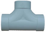 IPEX USA LLC-CANPLAS Canplas 414155BC Sanitary Pipe Tee, 4 in, Hub, PVC, White PLUMBING, HEATING & VENTILATION IPEX USA LLC-CANPLAS