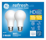 GE GE 93129808 LED Light Bulb, A19 Lamp, 100 W Equivalent, E26/24 Medium Lamp Base, Dimmable, White, Daylight Light ELECTRICAL GE