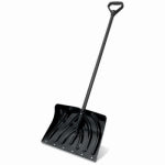 SUNCAST CORP Poly Snow Shovel/Pusher, Black 18 In. Blade