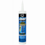 DAP DAP AMP 7079800760 Advanced Sealant Caulk, White, 30 to 60 min Curing, 0 to 140 deg F, 9 oz Cartridge PAINT DAP