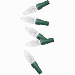 LEDUP MANUFACTURING GROUP LTD Christmas Pro-Series C6 Faceted String Lights, Pure White, 200 Lights HOLIDAY & PARTY SUPPLIES LEDUP MANUFACTURING GROUP LTD