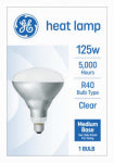 GE GE 93116244 Specialty Light Bulb, 125 W, BR40 Lamp, E26 Medium Lamp Base, 2500 K Color Temp, Soft White Lamp ELECTRICAL GE