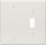 LEVITON MFG CO WHT TOG/BLNK WALLPLATE