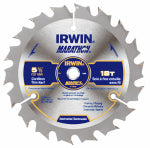 IRWIN Irwin Marathon 14011 Circular Saw Blade, 5-1/2 in Dia, 0.39 in Arbor, 24-Teeth, Carbide Cutting Edge TOOLS IRWIN