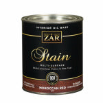 ZAR ZAR 51712 Interior Stain, Moroccan Red, Liquid, 1 qt PAINT ZAR   