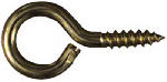 ASSA ABLOY AMERICAS RESIDENTIALI NC Large Screw Eye, Solid Brass, 1-3/8 In., 4-Pk. HARDWARE & FARM SUPPLIES ASSA ABLOY AMERICAS RESIDENTIALI NC