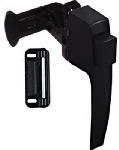 ASSA ABLOY AMERICAS RESIDENTIALI NC Screen & Storm Door Latch, Push-Button, Black Satin, 1-3/4 In. Hole Spacing HARDWARE & FARM SUPPLIES ASSA ABLOY AMERICAS RESIDENTIALI NC