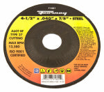 FORNEY Forney 71801 Cut-Off Wheel, 4-1/2 in Dia, 0.04 in Thick, 7/8 in Arbor, 60 Grit, Aluminum Oxide Abrasive, Medium TOOLS FORNEY