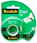 SCOTCH Scotch Magic 104 Office Tape, 450 in L, 1/2 in W, Plastic Backing PAINT SCOTCH   