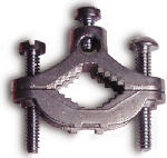 ECM INDUSTRIES LLC Galvanized Grounding Clamp Pipe, Zinc, 0.5 - 1-In.