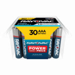 ENERGIZER BATTERY Rayovac 824-30PPTK Battery, 1.5 V Battery, 1100 mAh, AAA Battery, Alkaline, Rechargeable: No, 30/PK ELECTRICAL ENERGIZER BATTERY
