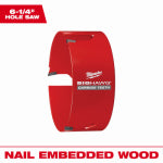 MILWAUKEE ELECTRIC TOOL CORP Big Hawg Hole Saw, Carbide Teeth, 6-1/4 In. TOOLS MILWAUKEE ELECTRIC TOOL CORP