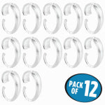 INTERDESIGN INC Shower Curtain "C" Hooks, Clear Plastic, 12-Pk. HOUSEWARES INTERDESIGN INC