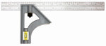HULTAFORS Johnson 415 Combination Square, 12 in L Blade, 1/8 in, 1/16 in, 1/32 in Graduation, Stainless Steel Blade TOOLS HULTAFORS